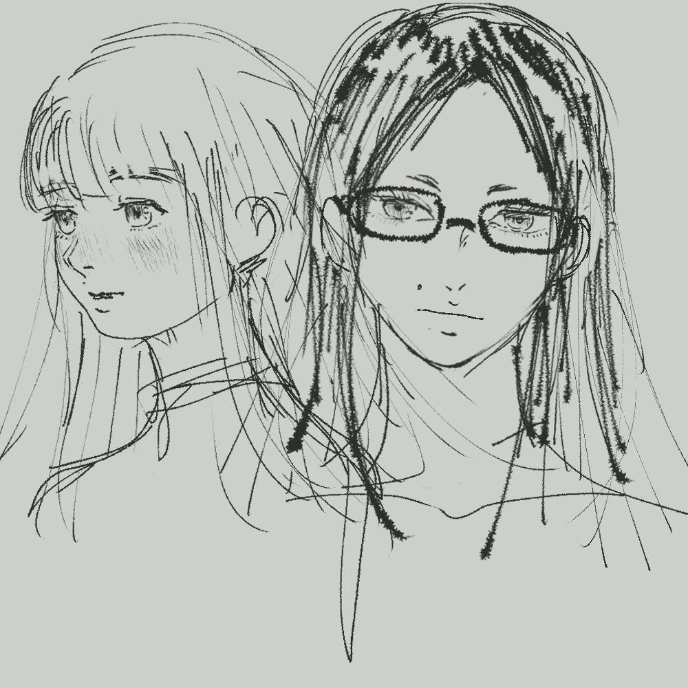 眼鏡の女性