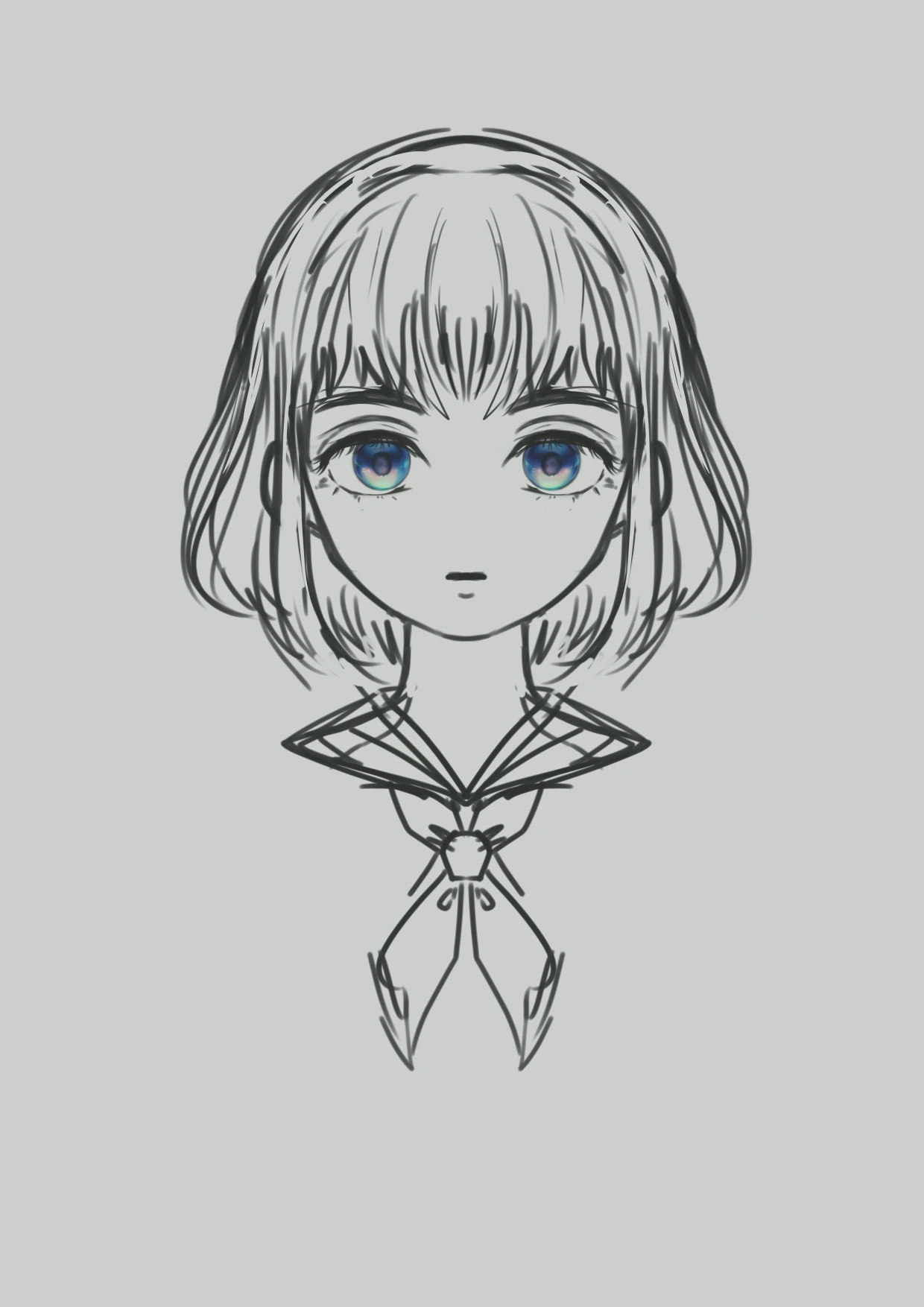 青い瞳の少女