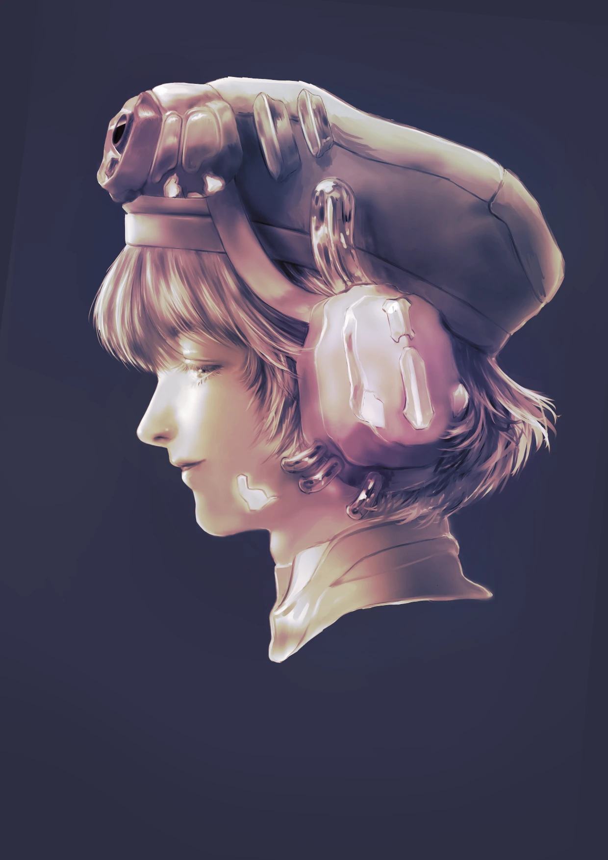 ヘッドギアの少女